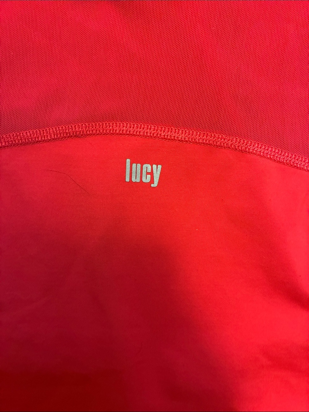Lucy Red Racerback Performance Tank with Reflective Detail Medium - Picture 3 of 8